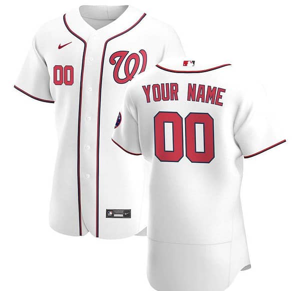 Men's White 2020 Home Authentic Custom Team Jersey