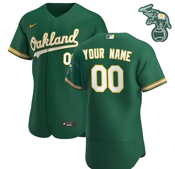 Men's Kelly Green 2020 Alternate Authentic Custom Team Jersey