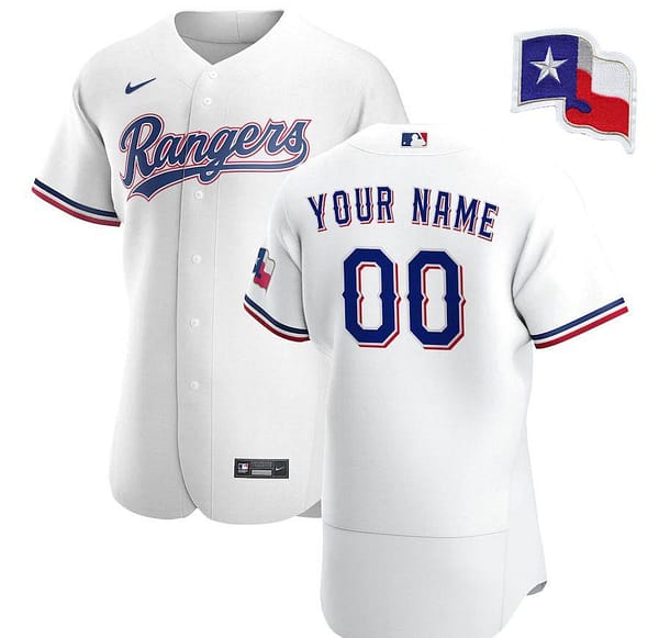 Men's White 2020 Home Authentic Custom Team Jersey