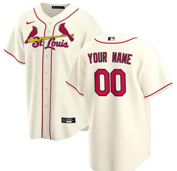 Men's Cream Alternate 2020 Custom Team Jersey