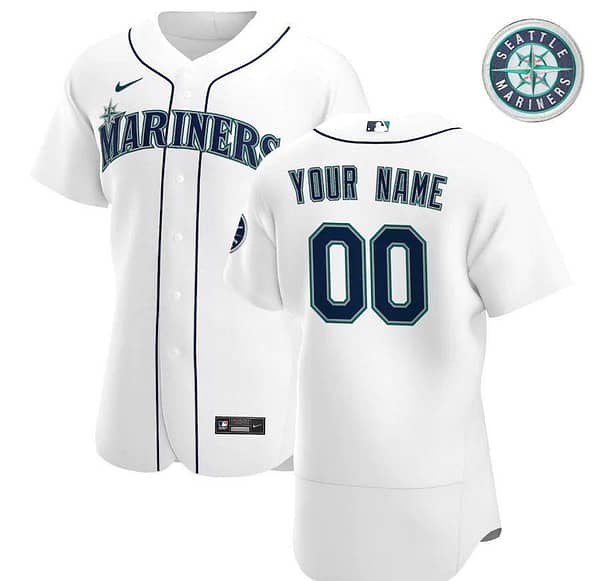 Men's White 2020 Home Authentic Custom Team Jersey