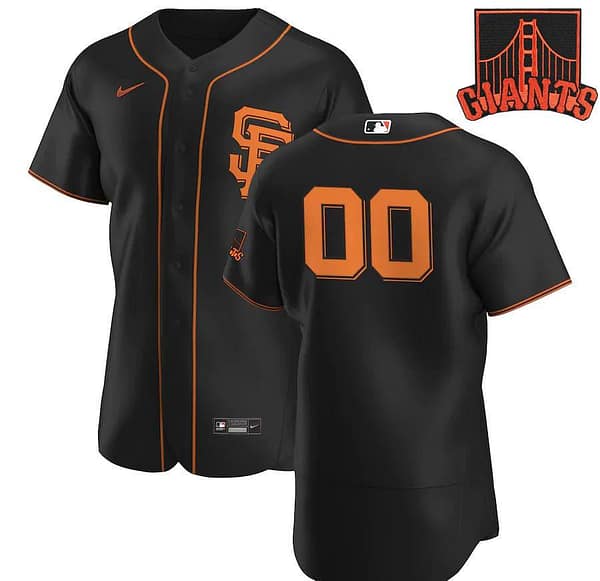 Men's Black 2020 Alternate Authentic Custom Team Jersey