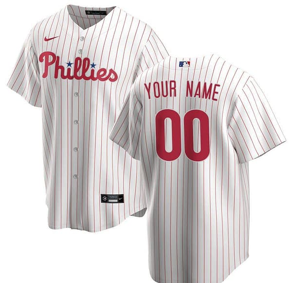 Men's White&Red Home 2020 Custom Team Jersey
