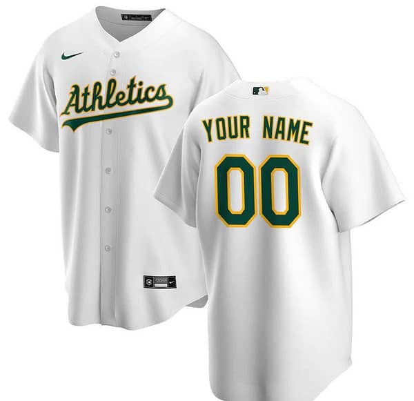 Men's White Home 2020 Custom Team Jersey
