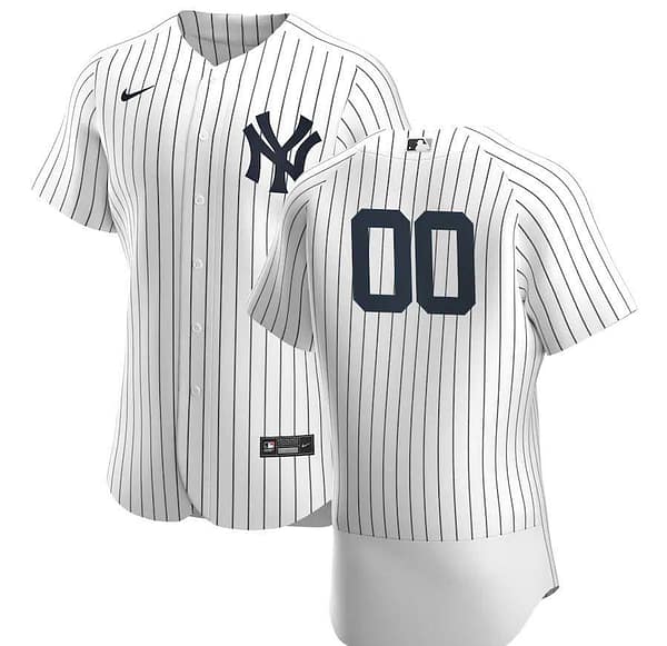 Men's White 2020 Home Authentic Custom Team Jersey