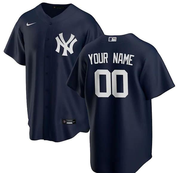 Men's Navy Alternate 2020 Custom Team Jersey