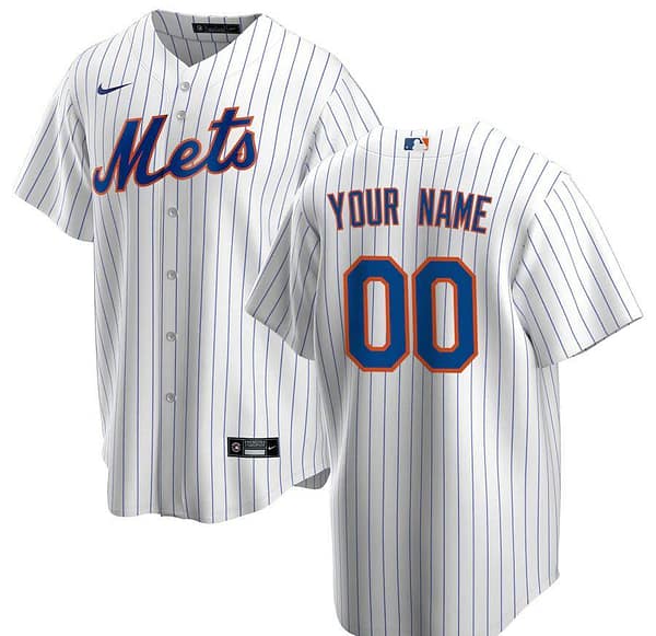 Men's White&Royal Home 2020 Custom Team Jersey