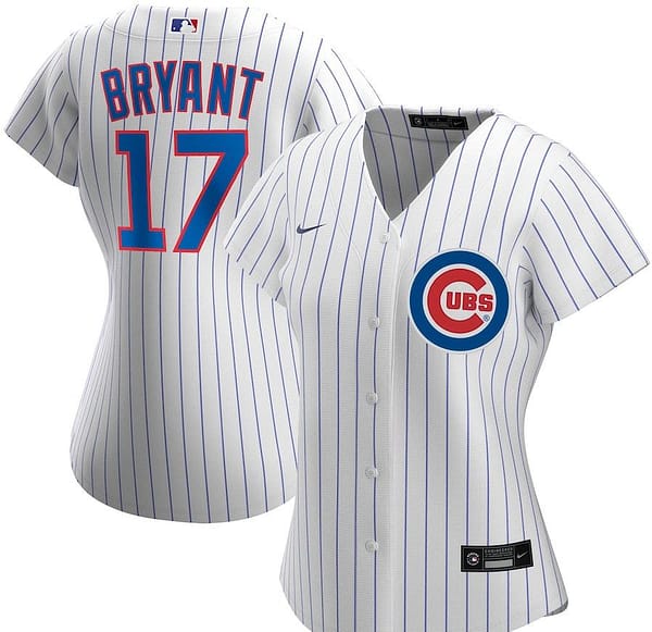 Women's Kris Bryant White Home 2020 Player Team Jersey