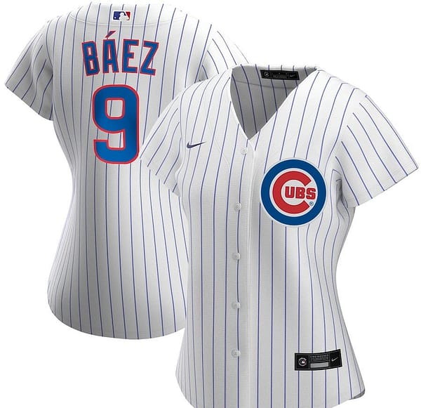 Women's Javier Baez White Home 2020 Player Team Jersey