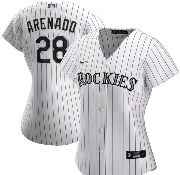 Women's Nolan Arenado White Home 2020 Player Team Jersey