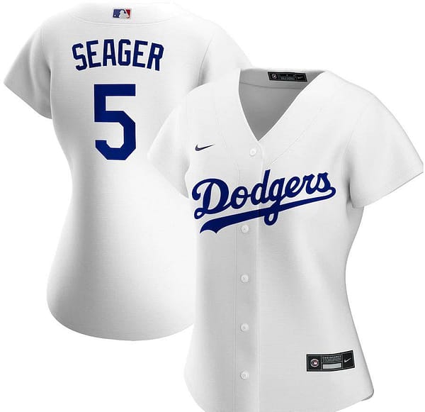 Women's Corey Seager White Home 2020 Player Team Jersey