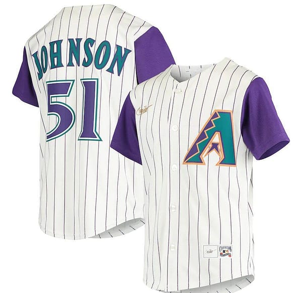 Youth Randy Johnson Cream Alternate Cooperstown Collection Player Team Jersey