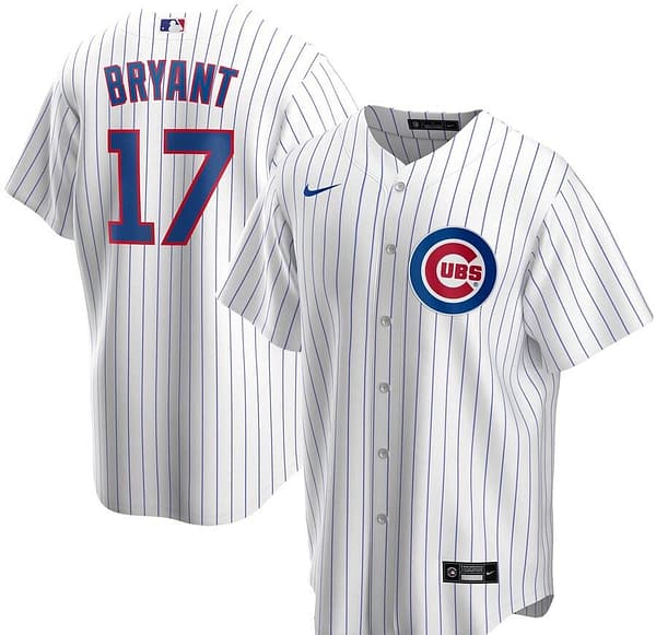 Youth Kris Bryant White Home 2020 Player Team Jersey