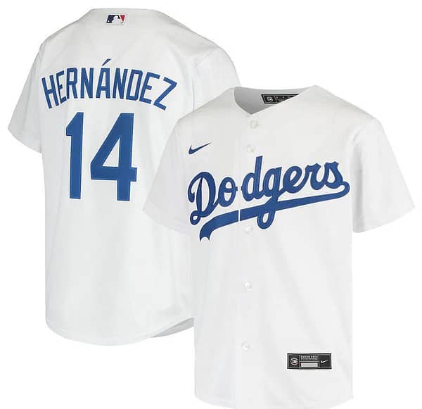 Youth Enrique Hernandez White Home 2020 Player Team Jersey