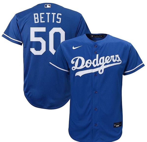 Youth Mookie Betts Royal 2020 Alternate Official Player Team Jersey