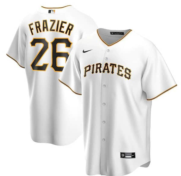 Men's Adam Frazier White Home 2020 Player Team Jersey