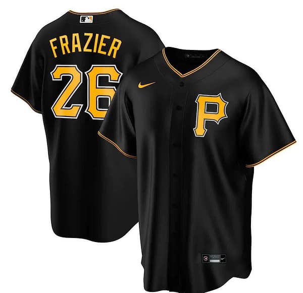 Men's Adam Frazier Black Alternate 2020 Player Team Jersey
