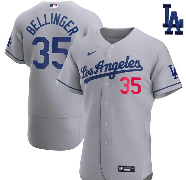 Men's Cody Bellinger Gray Road 2020 Authentic Player Team Jersey