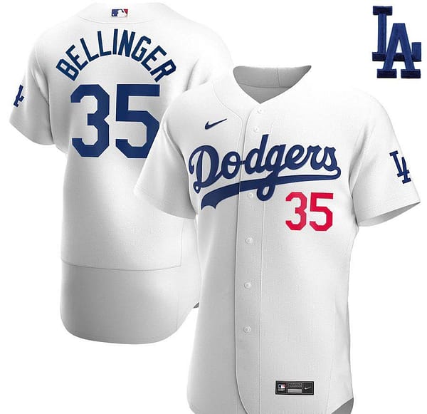 Men's Cody Bellinger White Home 2020 Authentic Player Team Jersey