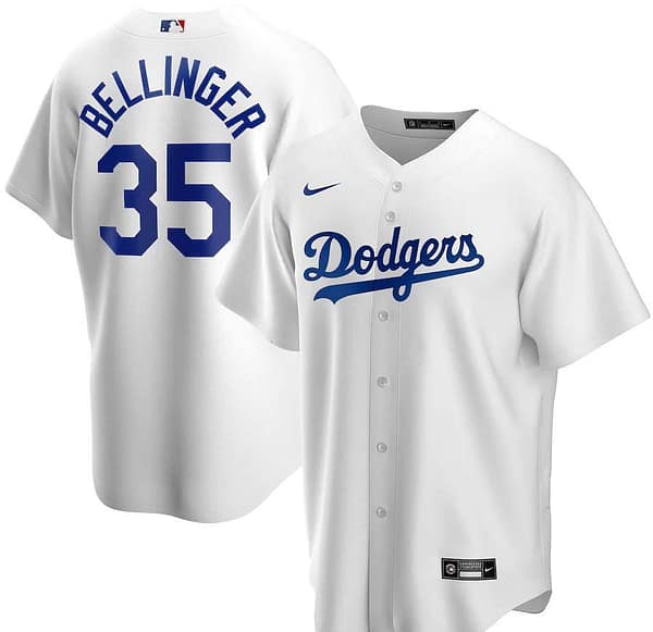 Men's Cody Bellinger White Home 2020 Player Team Jersey