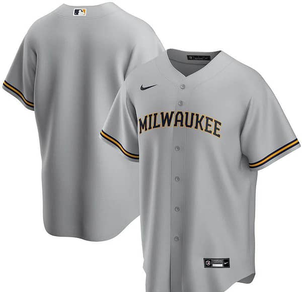 Men's Gray Road 2020 Team Jersey
