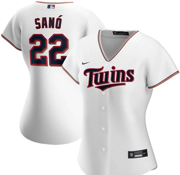 Women's Miguel Sano White Home 2020 Player Team Jersey