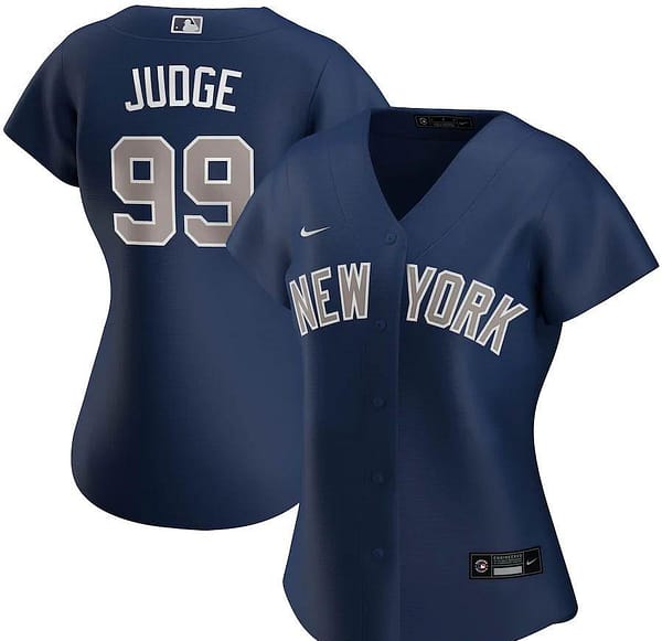 Women's Aaron Judge Navy Road 2020 Player Team Jersey