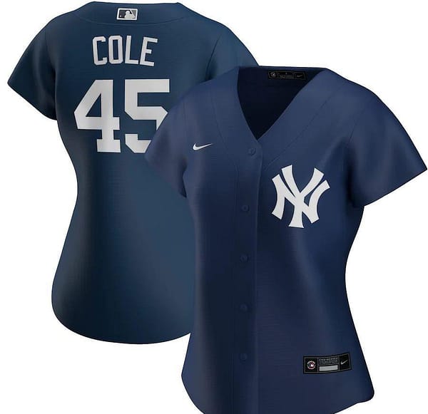 Women's Gerrit Cole Navy Alternate 2020 Player Name Team Jersey
