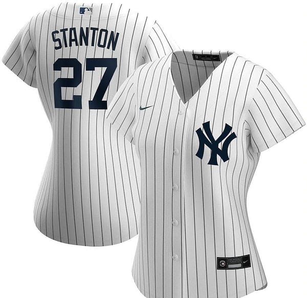 Women's Giancarlo Stanton White Home 2020 Player Team Jersey
