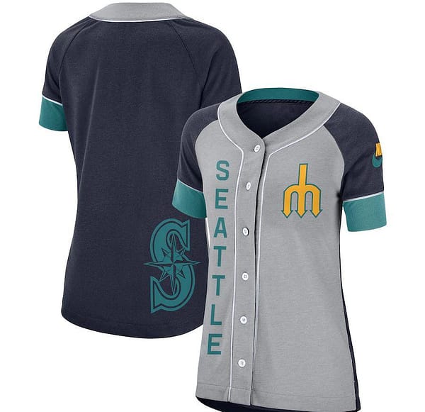 Women's Gray&Navy Walk Off Team Jersey