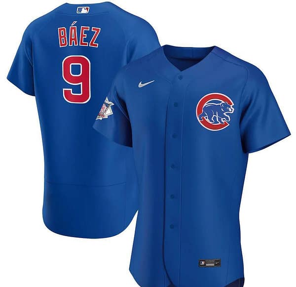 Men's Javier Baez Royal Alternate 2020 Authentic Player Team Jersey