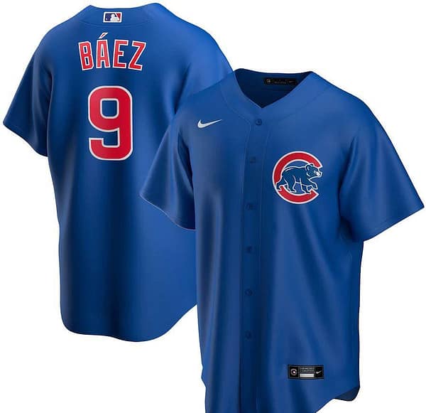 Men's Javier Baez Royal Alternate 2020 Player Team Jersey