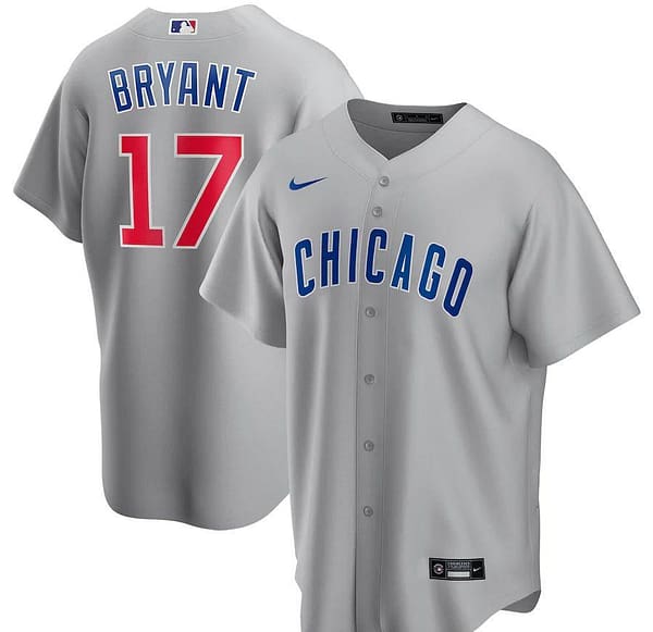 Men's Kris Bryant Gray Road 2020 Player Team Jersey