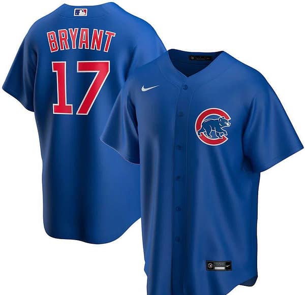 Men's Kris Bryant Royal Alternate 2020 Player Team Jersey