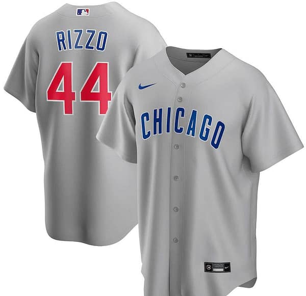 Men's Anthony Rizzo Gray Road 2020 Player Team Jersey