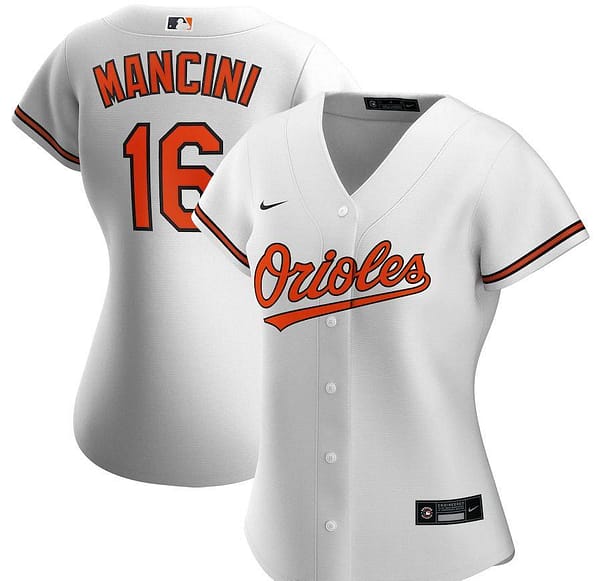 Women's Trey Mancini White Home 2020 Player Team Jersey
