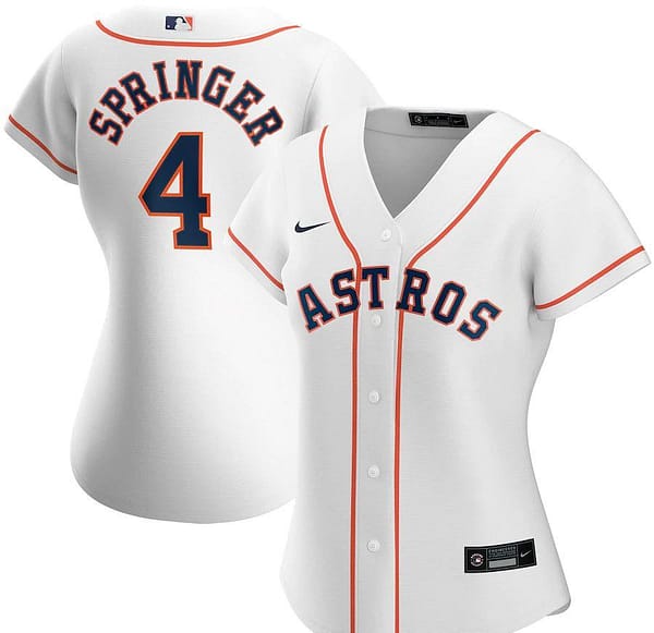 Women's George Springer White Home 2020 Player Team Jersey