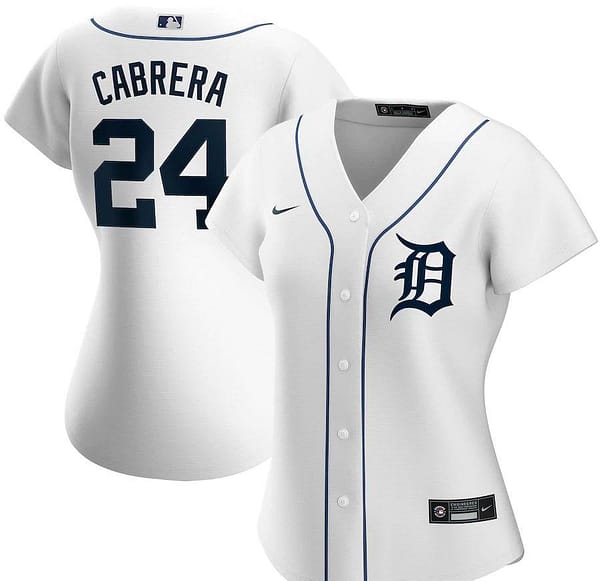 Women's Miguel Cabrera White Home 2020 Player Team Jersey