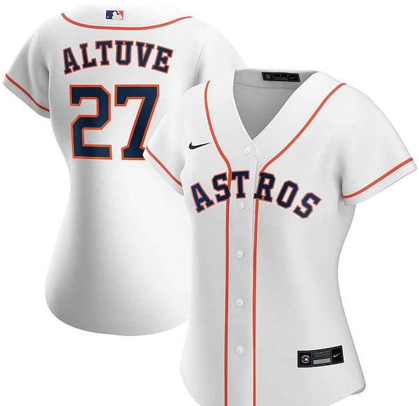 Women's Jose Altuve White Home 2020 Player Team Jersey
