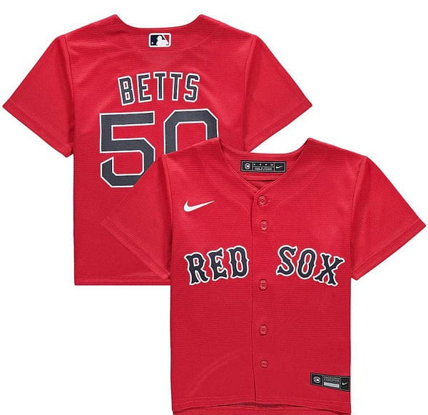 Youth Mookie Betts Red Alternate 2020 Player Team Jersey