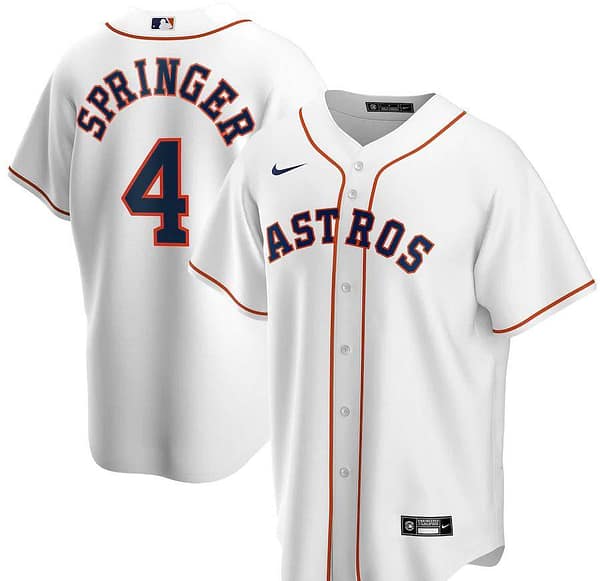 Youth George Springer White Home 2020 Player Team Jersey