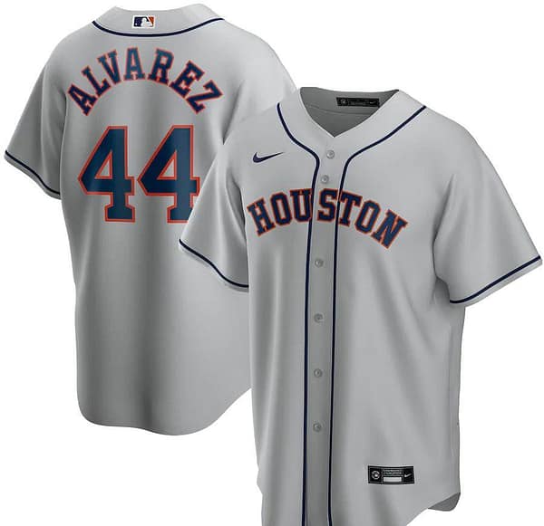 Youth Yordan Alvarez Gray Road 2020 Player Team Jersey