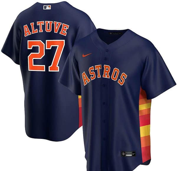Youth Jose Altuve Navy Alternate 2020 Player Team Jersey