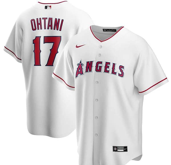 Men's Shohei Ohtani White Home 2020 Player Team Jersey