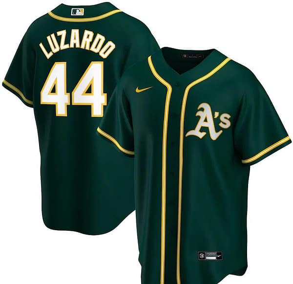 Men's Jesus Luzardo Green Alternate 2020 Player Team Jersey