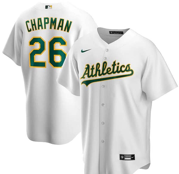 Men's Matt Chapman White Home 2020 Player Team Jersey