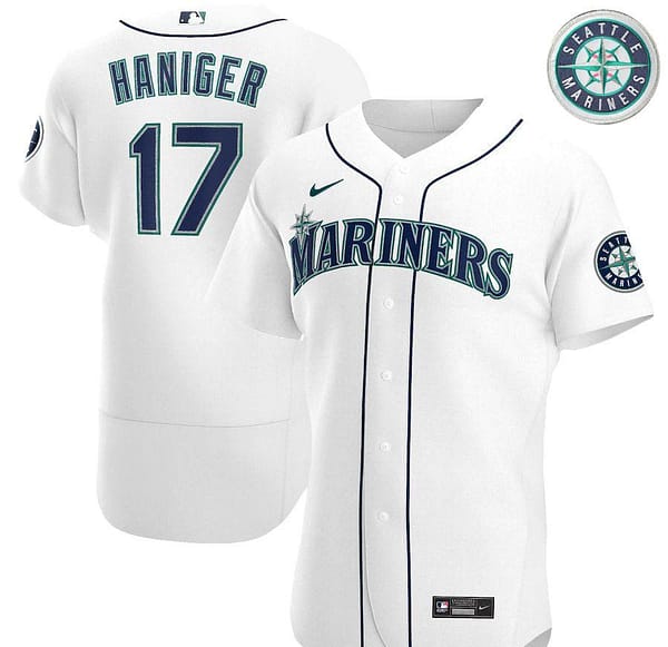 Men's Mitch Haniger White Home 2020 Authentic Player Team Jersey