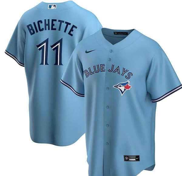 Men's Bo Bichette Powder Blue Alternate 2020 Player Team Jersey