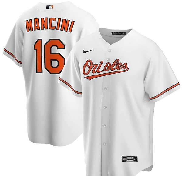 Men's Trey Mancini White Home 2020 Player Team Jersey