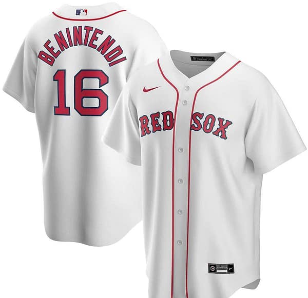 Men's Andrew Benintendi White Home 2020 Player Team Jersey